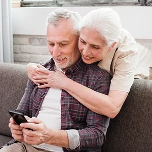 Couple on Phone